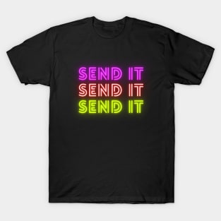 Send It Neon Light Rave T-Shirt